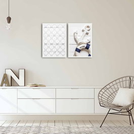 Wallity Juego de 2 Cuadros Decorativos Enmarcados 35 x 50 cm